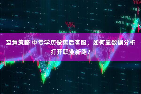 至慧策略 中专学历做售后客服，如何靠数据分析打开职业新路？