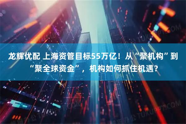 龙辉优配 上海资管目标55万亿！从“聚机构”到“聚全球资金”，机构如何抓住机遇？